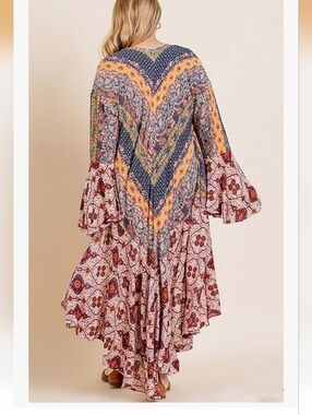 Umgee Multicolor Gypsy Boho Duster